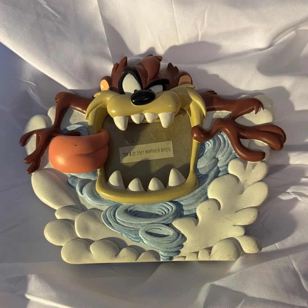 ★ Vintage 2001 Taz Tasmanian Devil Warner Bros Wall Plaque Decor